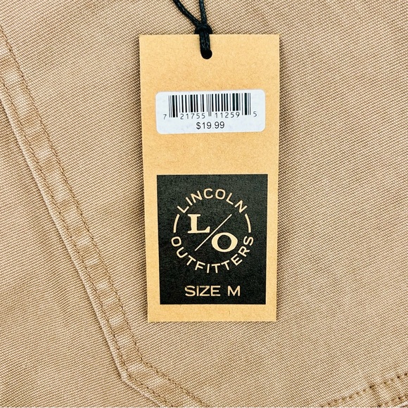 Lincoln Outfitters Women Workwear Shorts/Mid Rise/6” Inseam/Medium (8-10)/ Tan - Picture 2 of 11